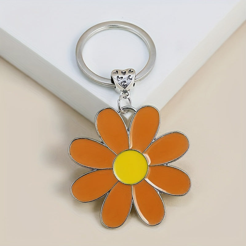 Wholesale Fresh imitation daisy keychain